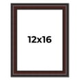 thumbnail image 1 of 12x16 Frame Brown Round Mahogany Solid Wood Picture Frame | 1.625 Inch Moulding Width | with UV, 1 of 8