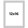 thumbnail image 1 of 12x16 Frame Silver Inner Slope Bevel Picture Frame | 1 Inch Moulding Width | 0.75 Inch Rabbet Depth, 1 of 8
