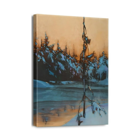 12x16 FramePerfect for Oil Paintings and Wall Art Prints, Vintage Sunset Decor for Home Office