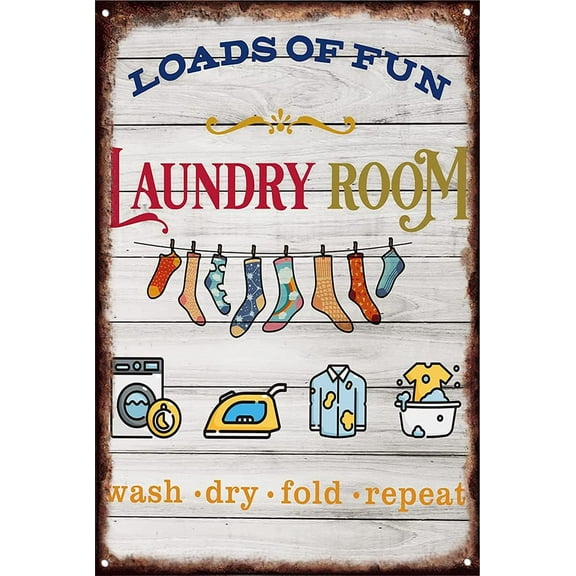 12x16 Inch Vintage Laundry Room Sign Canvas Wall Art Rustic Laundry Rules Prints Signs Framed Laundry Schedule Funny Rules Prints Wood Background Bathroom Laundry Room Decor Size