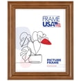 thumbnail image 1 of 12x16 Picture Frame – Brown Value Added Style 75022-308, 1.25 Inch MDF Moulding, Includes Glass and Backing –&nbsp;Wall Display Frame for Art, Posters, or Photos – Frame USA, 1 of 4