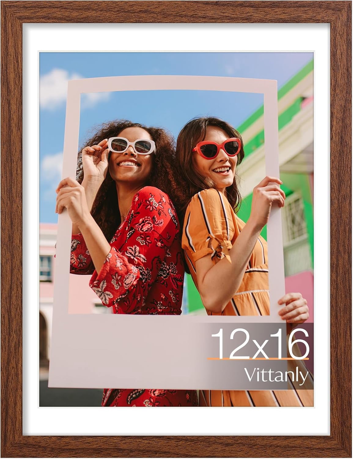 12x16 Picture Frame, Display Pictures 11x14 with Mat or 12x16 without ...