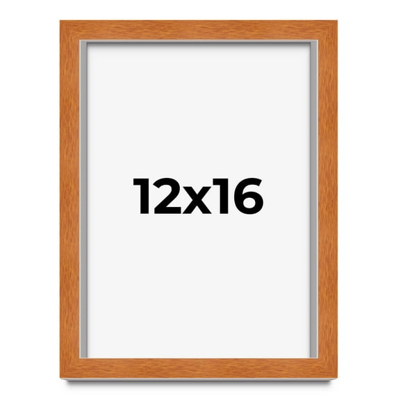12x16 Shadow Box Frame Brown | 0.875 Inches Deep Real Wood Contemporary Shadowbox Display Frame |