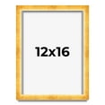 thumbnail image 1 of 12x16 Shadow Box Frame Gold | 1.625 Inches Deep Real Wood Traditional Shadowbox Display Frame | UV, 1 of 5