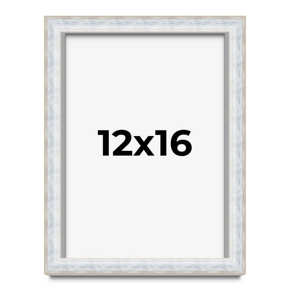 12x16 Shadow Box Frame Silver | 1.625 Inches Deep Real Wood Contemporary Shadowbox Display Frame |