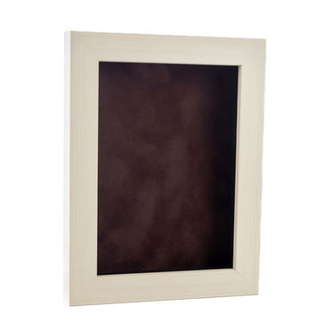 12x16 Shadow Box Frame White Washed Wood | With a 3/4" Usable Display Depth | Includes a Brown Real