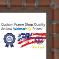 thumbnail image 1 of 12x16 Wide Brown 'Bamboo' Solid Wood Frame - Great for Posters, Photos, Art Prints, Mirror, Chalk, 1 of 3