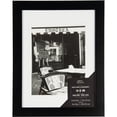 thumbnail image 1 of 12x16 Wide Flat Black Frame With Mat For 9x12 Image, 1 of 4