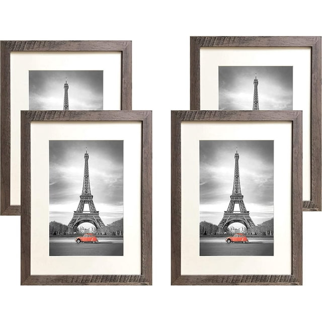 Walmart 12x16 Rustic Oak Picture Frames, Wood Grain, 2MM Glass, Suitable for 8x12 Photos, Pack