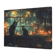 thumbnail image 1 of 12x16 inch Bar Painting For Wall Black Cat In The Tavern,Indoor Bar,Tavern,Lounge,Man Cave Decorative Paintings,Charm Black Cat In The Tavern Art Oil Paintings On Canvas Wall Art,For Kitchen, 1 of 6