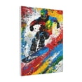 thumbnail image 1 of 12x16 inch Canvas Frameless Painting Colorful Ski Athlete,Modern Sport Ski Athlete Decorative Paintings Poster,Gift For Ski Enthusiasts,Living Room,Bedroom,Club,Man Cave Wall Art Decor Prints, 1 of 6