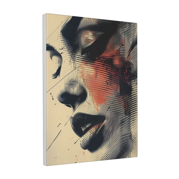 12x16 inch Canvas Hanging Picture Charm Woman'S Face,Indoor Bedroom,Study,Living Room,Lounge Wall Decor Oil PaintingArt,Gift For Woman,Classic Woman'S Face Modern Style Decorative Paintings