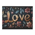 thumbnail image 1 of 12x16 inch Canvas Hanging Picture 'Love' Slogan Red Flower Garden Decor,Indoor Home Canvas Decor Bedroom Accessory,Villa Yard Garden,Study,Office Wall Art Decor Painting Prints,Florists Decor, 1 of 6