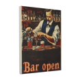 thumbnail image 1 of 12x16 inch Canvas For Painting Bartender ‘bar Open’ Slogan,Classic Bar,Tavern Wall Decor Posters & Prints,Charm Bartender Vintage Style Paintings Canvas,Gift For Wine Lover,Kitchen,Tavern,Bar, 1 of 6