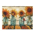 thumbnail image 1 of 12x16 inch Canvas Painting Sunflower & Vase 'Love The Sun' Slogan,Indoor Home Decor Bedroom Accessory,Living Room,Bathroom,Kitchen,Office Wall Decor Paintings Prints,For Sunflower Lover Gift, 1 of 6