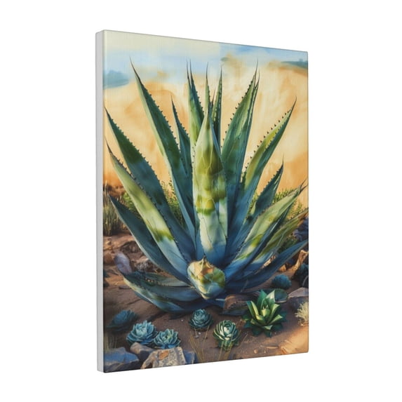 12x16 inch Canvas Paintings For Bedroom Agave,Indoor Home Living Room,Garden,Office,Bathroom,Garden Wall Art Decor Poster Canvas,Gifts For Agave Enthusiast,Classic Agave Decorative Painting