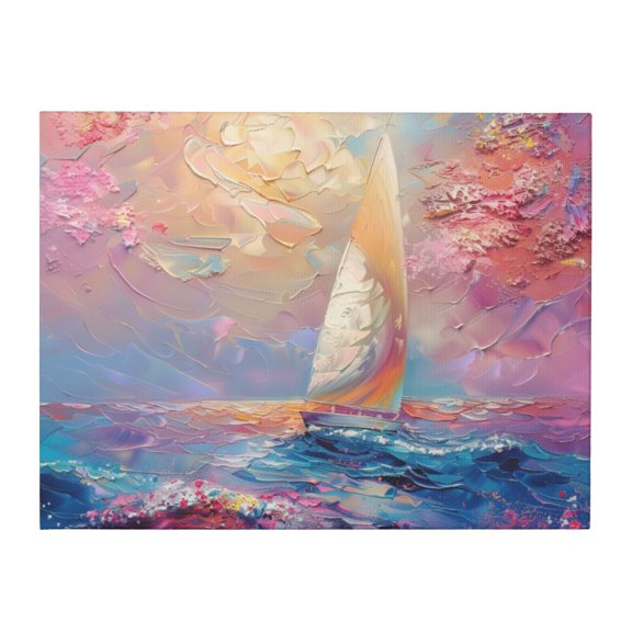 12x16 inch Canvas For Pictures Sailboats In The Ocean,Villa Swimming Pool Decor Accessory,Home Bedroom,Study,Bathroom Wall Decor Poster & Prints,For Sailing Lovers Gifts,For Cafes,Bar,Hotels