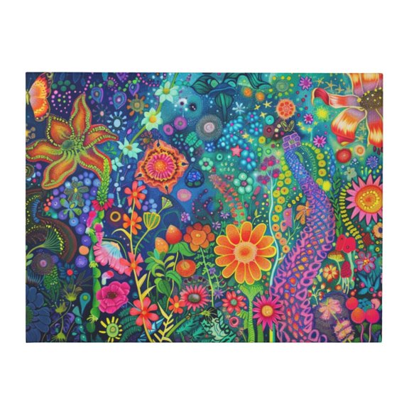12x16 inch Colorful Flower Canvas Picture,Apartment Home,Bedroom,Living Room,Study Decor Wall Art Decor Paintings,Outdoor Yard Garden Fence Decor Painting Canvas Poster,Gift For Flower Lover