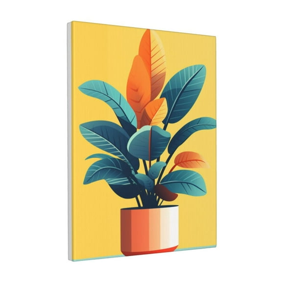 12x16 inch Garden Decorative Painting Canvas Flower Potted Plant,Outdoor Garden Yard Wall Decor Posters Paintings,Gift For Flower & Potted Plant Enthusiast,Flower Potted Plant Canvas Picture