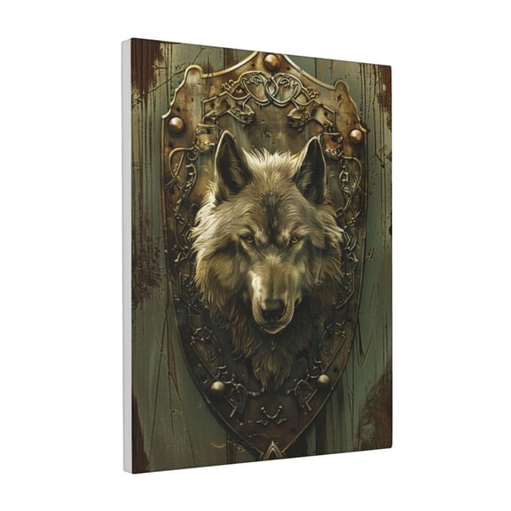 12x16 inch Living Room Painting For Wall Wolf Head,Home Living Room Decor Accessory,Studio,Yard Door,Bathroom Wall Art Decor Paintings Prints,Enchanting Wolf Head Vintage Style Decor Poster