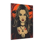 12x16 inch Oil Paintings On Canvas Red Sexy Women,Woman Cave,Cafes,Living Room,Yard Decor Painting,Funny Red Sexy Women Canvas Hanging Picture,Festival Decoration Poster,For Man Cave,Cafe,Bar