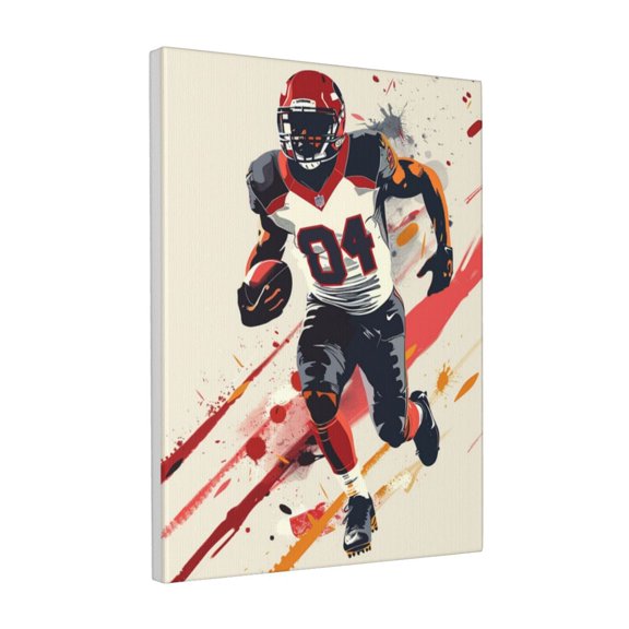 12x16 inch Oil Paintings On Canvas Rugby Player,Rugby Club Decor Accessory,Modern Style Rugby Player Decorative Painting,Gift For Rugby Enthusiasts,Man Cave,Club,Bar,Apartment Wall Art Decor