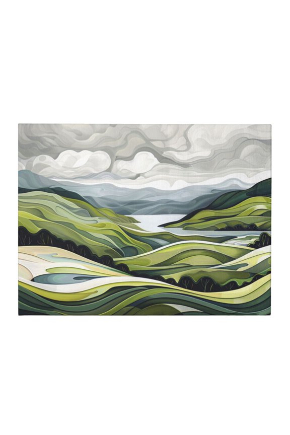 12x16 inch Peculiar Mountain Landscape Canvas Frameless Picture,Apartment,Villa,Studio,Hotels Wall Decor Art Painting Poster,Exquisite Mountain Landscape Paintings On Canvas,For Bedroom,Yard