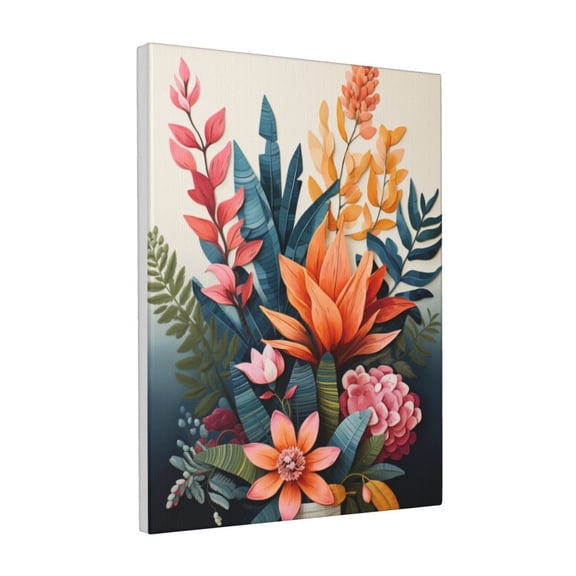 12x16 inch Potted Flower Plants Canvas Hanging Picture,Villa Kitchen,Study,Bathroom,Lounge Wall Decor Poster & Prints,Enchanting Potted Flower Plants Charm Canvas Painting,For Bedroom,Garden