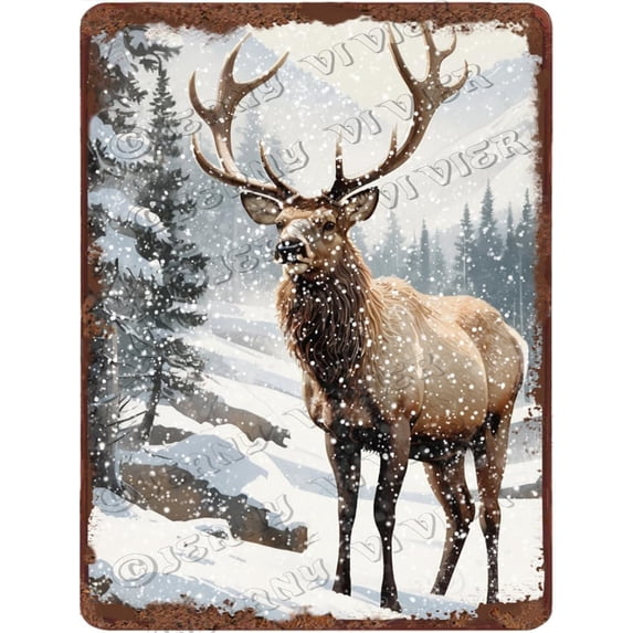 12x16 inches Funny Aluminum Sign - Christmas Decor Tin Sign with a ...