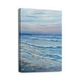 thumbnail image 1 of 12x16inch Abstract Coastal Wall Art - Modern Blue Ocean Canvas Print with Sunset & Sunrise for Bathroom Décor, 1 of 7