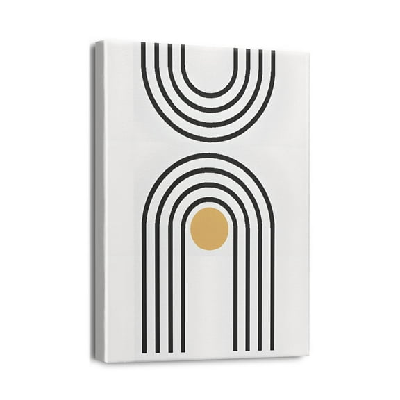 12x16inch Canvas Wall Art - Boho Wall Decor Featuring Mid-Century Modern Sky Prints, Ideal for Enhancing the Aesthetics of Living Room, Bedroom, Kitchen, Bathroom, or Office