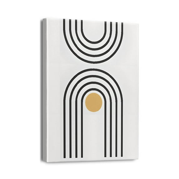 12x16inch Canvas Wall Art - Boho Wall Decor Featuring Mid-Century Modern Sky Prints, Ideal for Enhancing the Aesthetics of Living Room, Bedroom, Kitchen, Bathroom, or Office