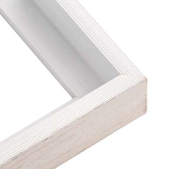 12x17 Canvas Frame White Solid Wood Floater Frame Width 1.75 Inches | Interior Frame Depth 1 5/8