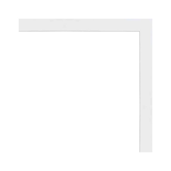 12x17 White Wood Picture Frame - UV Acrylic, Foam Board Backing, Hanging Hardware