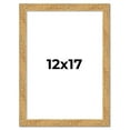 thumbnail image 1 of 12x17 Frame Beige Real Wood Picture Frame Width 1.25 inches | Interior Frame Depth 0.5 inches |, 1 of 8