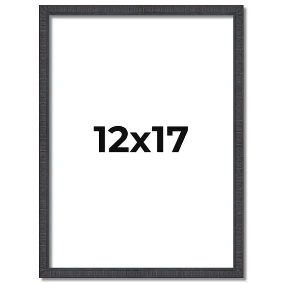 12x17 Frame Brown Picture Frame - Complete Modern Photo Frame Includes UV Acrylic Shatter Guard