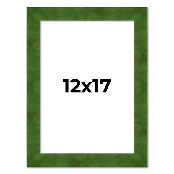 12x17 Frame Green Burl Solid Wood Picture Frame | 1.75 Inches Moulding Width | Interior Frame Depth