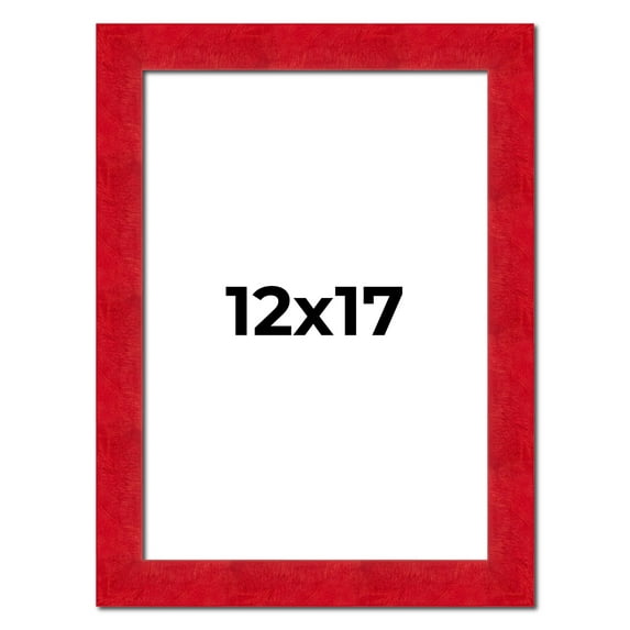 12x17 Frame Red Burl Solid Wood Picture Frame Width 1.75 Inches | Interior Frame Depth 0.5 Inches |