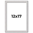 thumbnail image 1 of 12x17 Frame Silver Inner Slope Bevel Picture Frame | 1 Inch Moulding Width | 0.75 Inch Rabbet Depth, 1 of 8