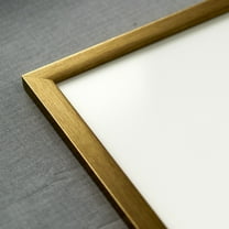 12x17 Gold Bronze Wood Picture Frame - UV Acrylic, Foam Board Backing, Hanging Hardware