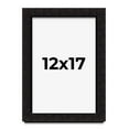 thumbnail image 1 of 12x17 Shadow Box Black Solid Wood Display Picture Frame | 1 Inch Rabbet Depth | | 1.375 Inch, 1 of 4