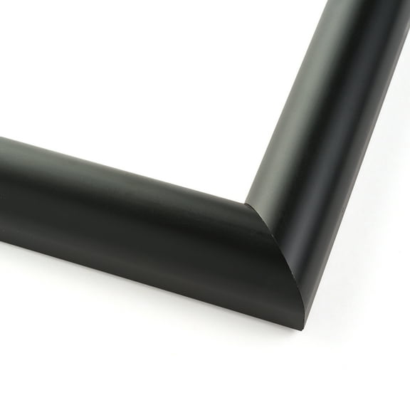 12x18 1.25" 'SoHo Noir' Black Rounded Wood Frame - Great for Posters, Photos, Art Prints, Mirror,