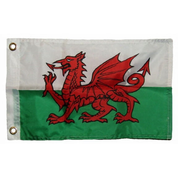 12x18 12"x18" Country Wales Boat Motorcycle Polyester Flag Grommets 100D