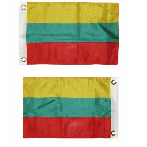 12x18 12"x18" Country of Lithuania Boat Motorcycle Flag Grommets 100D