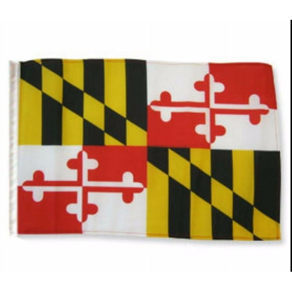 12x18 12"x18" State of Maryland Sleeve Flag Boat Car Garden Super Polyester
