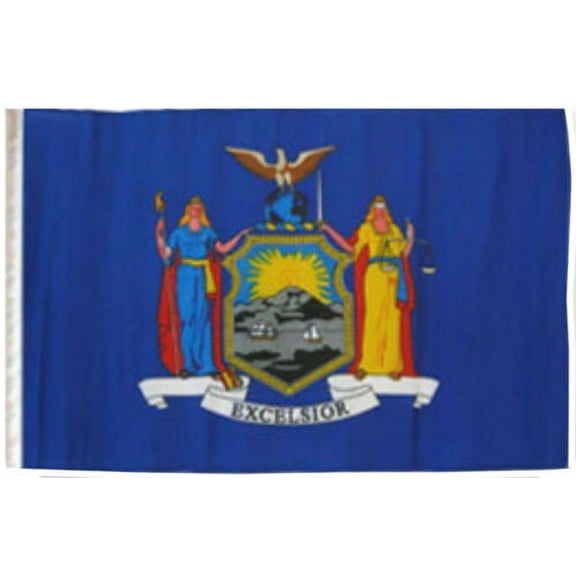 12x18 12"x18" State of New York Sleeve Flag Boat Car Garden