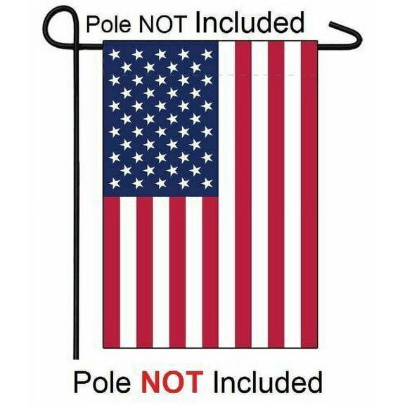 12x18 12"x18" USA 50 Star Garden Sleeve Flag (Super Polyester)