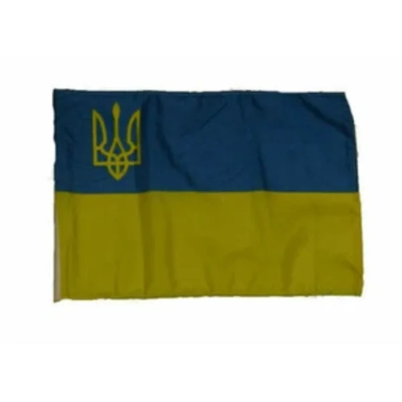 12x18 12""x18"" Ukraine Trident Sleeve Flag Boat Car Garden 100D