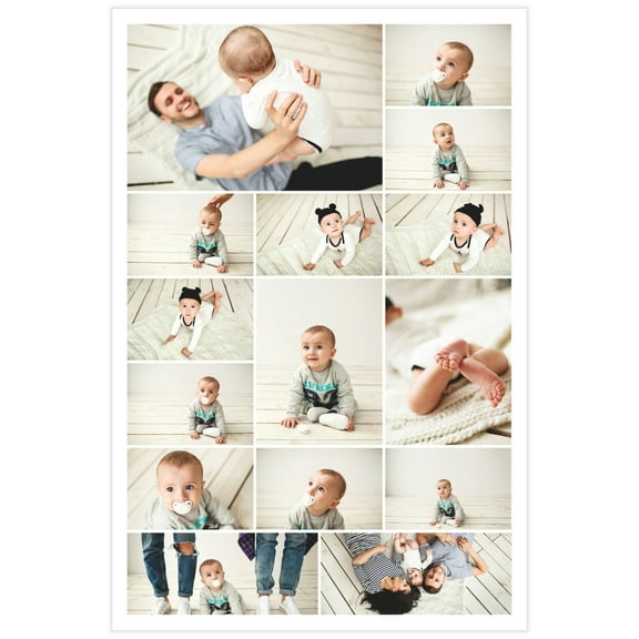 12x18 Collage Poster, Glossy Photo Paper