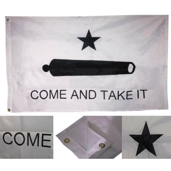 12x18 Embroidered Gonzales Gonzalez Come And Take It 210D Nylon Boat Flag